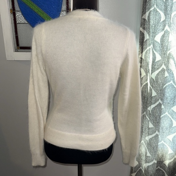 The Limited Y2K Angora Blend Wrap Style Sweater with Subtle Sparkle SZ Medium - Picture 5 of 7